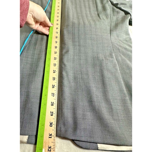 Hugo Boss Mens Super 100 Blazer 44R Wool Silver Gray Coat Pasolin Movie Formal - Picture 11 of 16